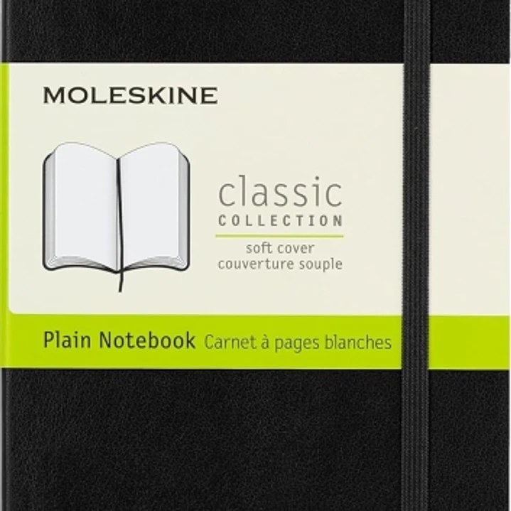 Moleskine Classic Libreta de Tapa Blanda - Papel Marfil Liso - 70g/m2 - Apertura 180º - Esquinas Redondeadas - Marcapaginas - Bolsillo Interior Extens 1