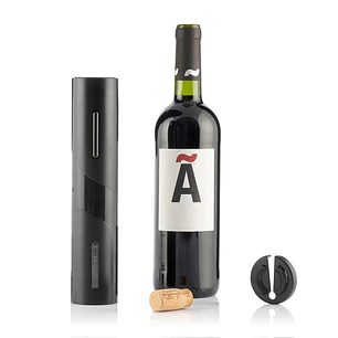Innovagoods Corkbot Sacacorchos Electrico - ABS y Acero - Ergonomico - Funciona con Pilas - Facil de Usar - Ventana de Visualizacion - Elegante - Colo