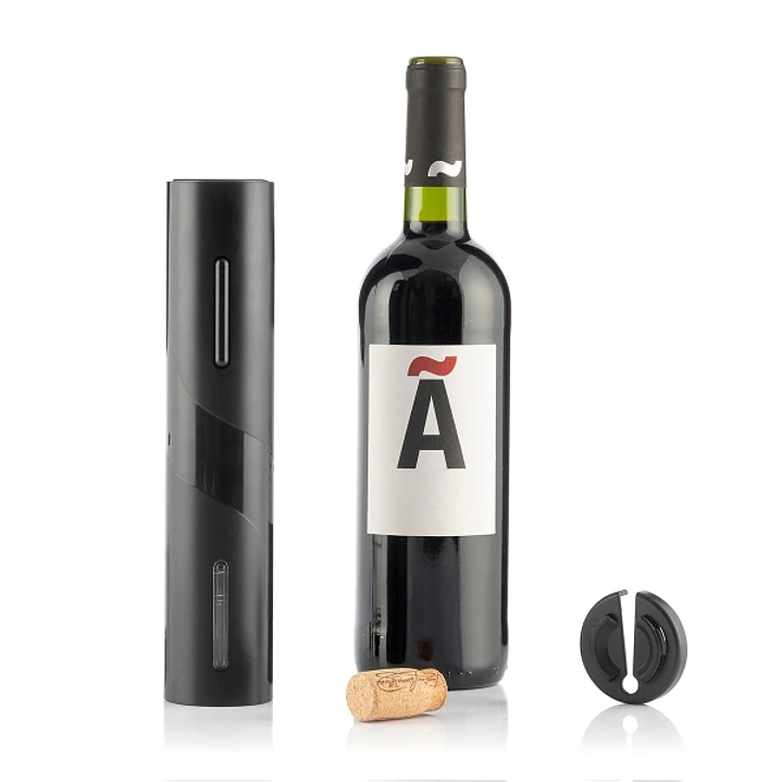 Innovagoods Corkbot Sacacorchos Electrico - ABS y Acero - Ergonomico - Funciona con Pilas - Facil de Usar - Ventana de Visualizacion - Elegante - Colo 1
