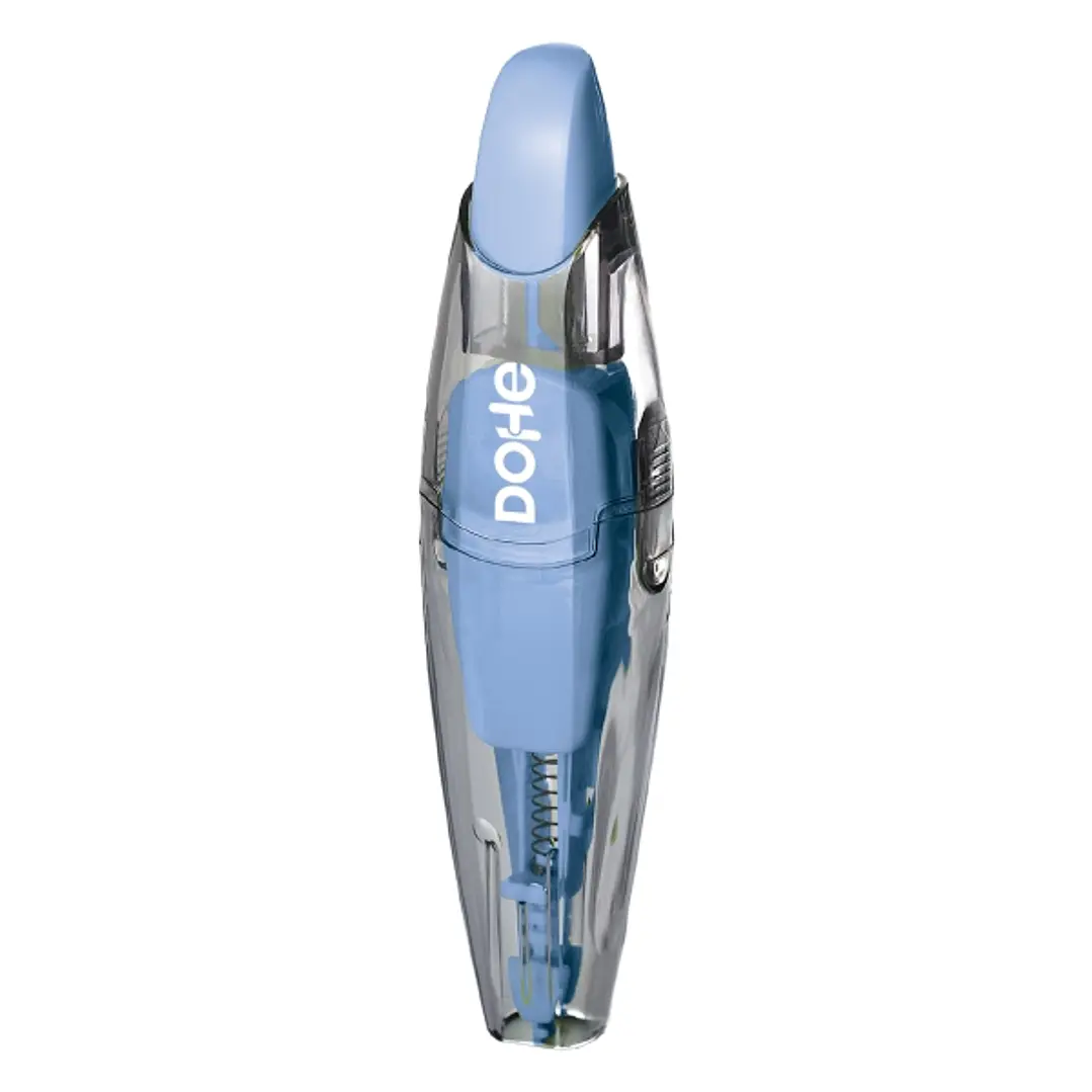 Dohe Colour Vibes Cinta Correctora - 5mm x 6m - Pulsador Retractil - Recargable - Cuerpo Ergonomico - Color Azul 1