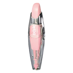 Dohe Serenity Cinta Correctora - 5mm x 6m - Pulsador Retractil - Recargable - Cuerpo Ergonomico - Color Rosa