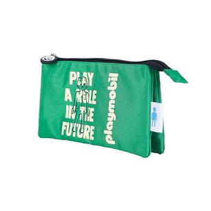 Dohe Portatodo Triple Compartimento - Fabricado en Poliester Flexible y Resistente - Cierre Doble de Cremalleras - Ideal para Guardar Multiples Utensi