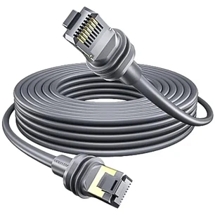 Vention Cable de Red Starlink Cat.7 - Longitud 10m - Contactos Chapados en Oro - Velocidad hasta 10Gbps - 28AWG - Cubierta de PVC - Color Gris