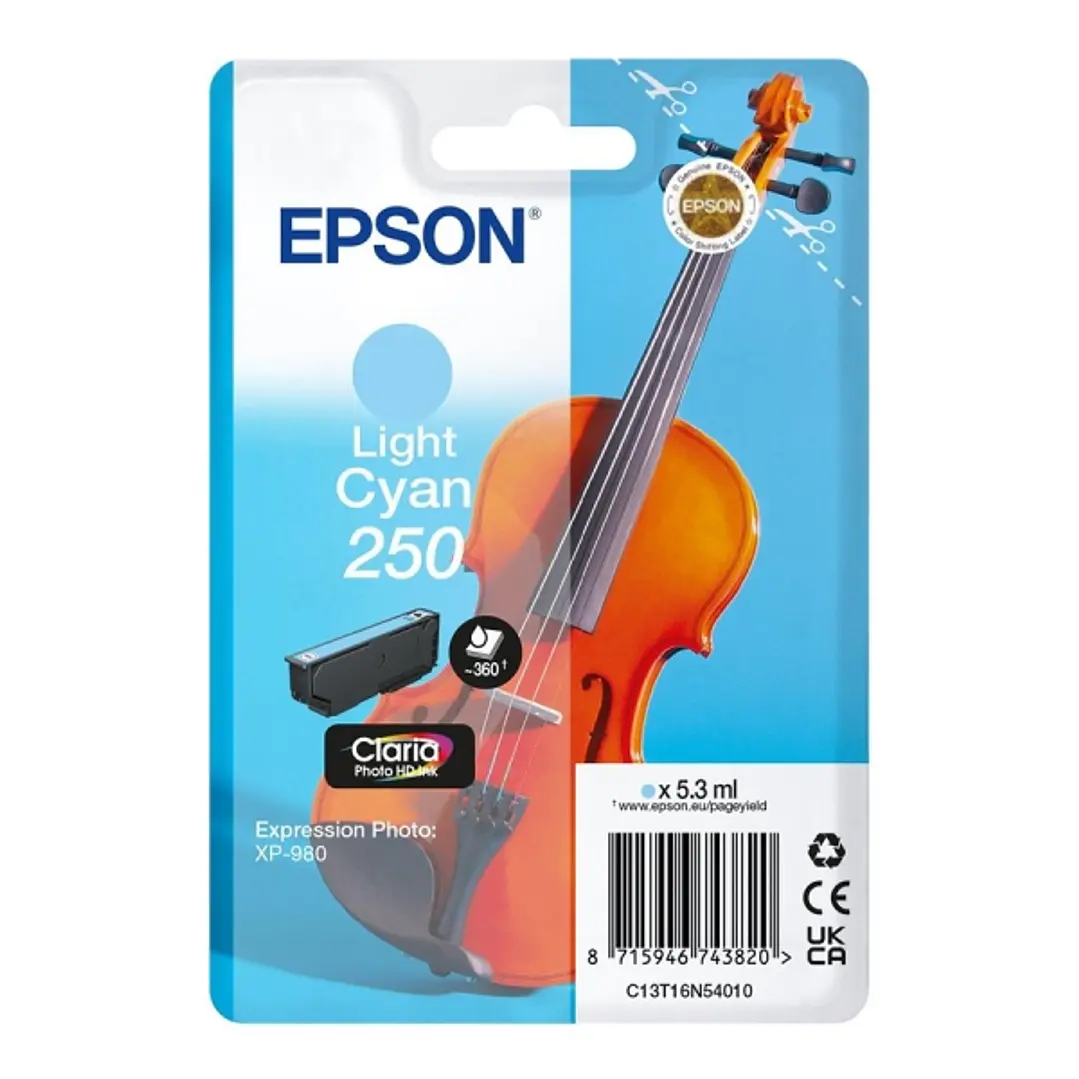 Epson 250 Cyan Light Cartucho de Tinta Original - C13T16N54010 1