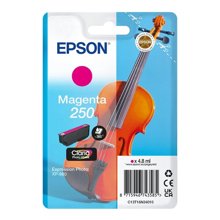 Epson 250 Magenta Cartucho de Tinta Original - C13T16N34010 1
