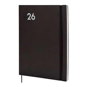 Finocam Dynamic Mara Agenda Profesional - Anual 2026 - Tapa Blanda - Cierre con Goma Elastica - Formato Y12 - 214x11x275mm - Semana Vista en Vertical 