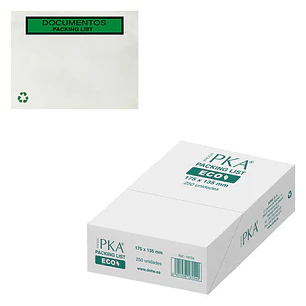 Dohe ECO Caja de 250 Sobres Autoadhesivos 175x135mm - Packing List Especial Envios