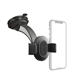 Hama Move Soporte de Coche para Smartphone - Ventosa para Parabrisas - Ancho Dispositivo de 5.5 a 8.5cm - Color Negro