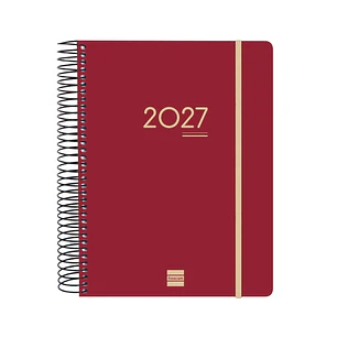 Finocam Ikon Agenda de Espiral Internacional - 16 Meses - 1 Dia por Pagina - Formato E10 - 155x212mm - Tapas de Polipropileno - Papel de 70g/m2 - Adhe