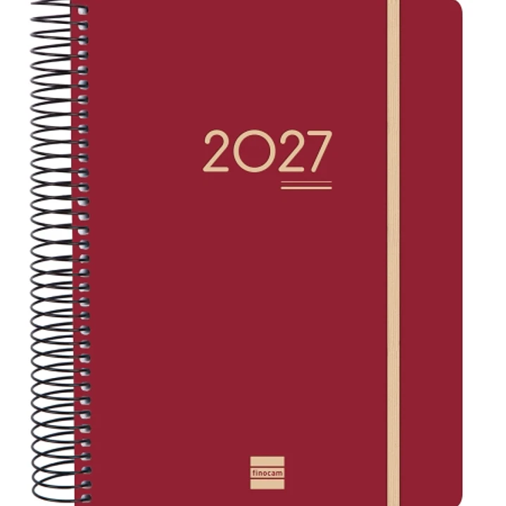 Finocam Ikon Agenda de Espiral Internacional - 16 Meses - 1 Dia por Pagina - Formato E10 - 155x212mm - Tapas de Polipropileno - Papel de 70g/m2 - Adhe 1