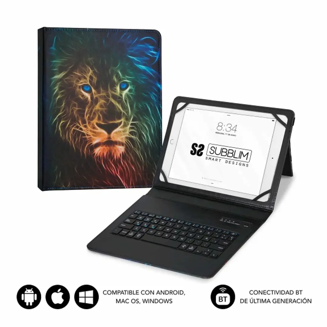 Subblim Keytab Pro Bluetooth Funda universal 9-10.1