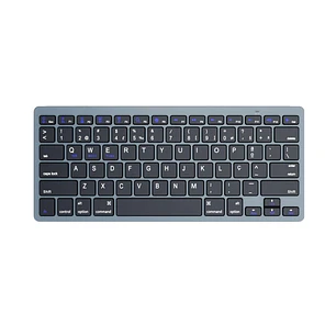Ewent Teclado de Viaje - Modo Ahorro de Energia - Bluetooth 3.0 - Disposicion Portuguesa QWERTY PT - 2x Bateria AAA (Incluida) - 18 Teclas Multimedia 