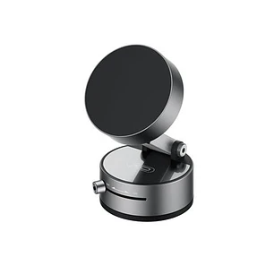 XO C170 Soporte Magnetico de Coche para Smartphones - Fijacion por Vacio - Rotacion 360º - Boton de Liberacion  - Aro Metalico Incluido - Color Negro