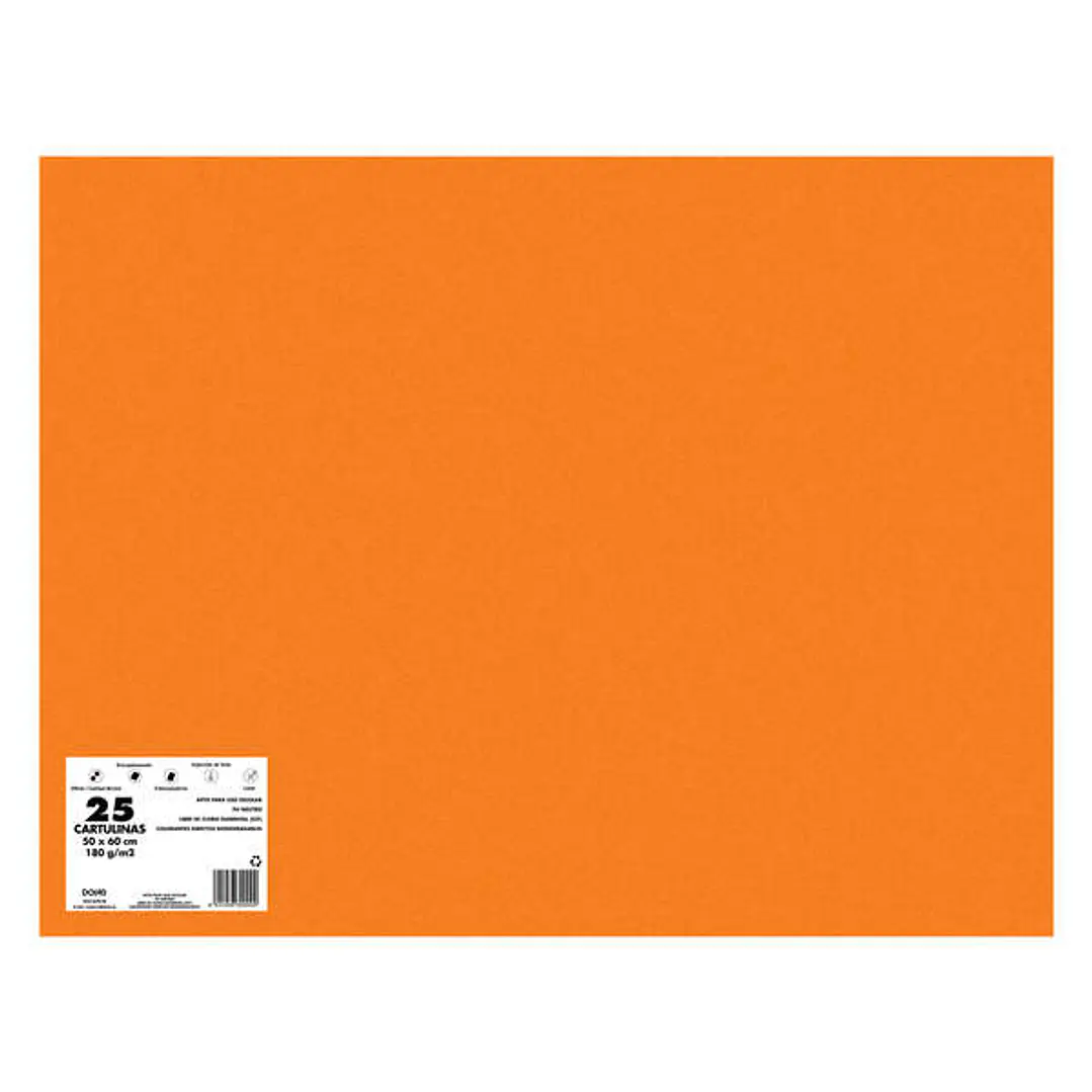 Dohe Cartulinas de Colores de 180 G/M2 - 50x65cm - PH Neutro - Libres de Cloro Elemental - Colorantes Biodegradables 1