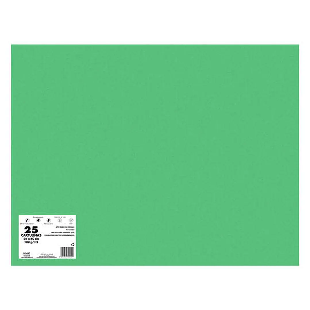Dohe Cartulinas de Colores de 180 G/M2 - 50x65cm - PH Neutro - Libres de Cloro Elemental - Colorantes Biodegradables 1