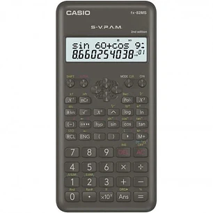 Casio Calculadora Cientifica FX-82MS 2ª Ed.- Pantalla LCD de 2 Lineas - 240 Funciones Integradas - 8 Memorias de Variables - Calculo de Porcentajes - 