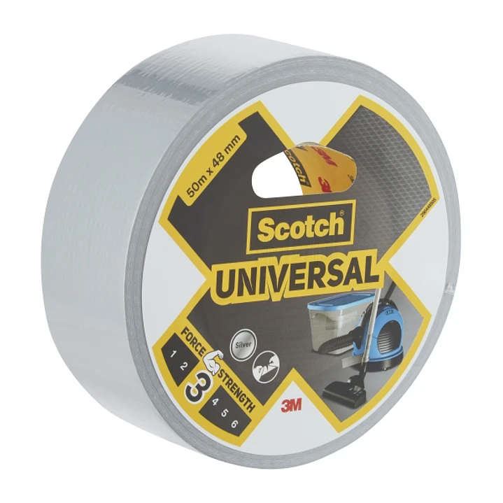 Scotch Universal Cinta Adhesiva Americana - 48mm x 50m - Color Plata 1