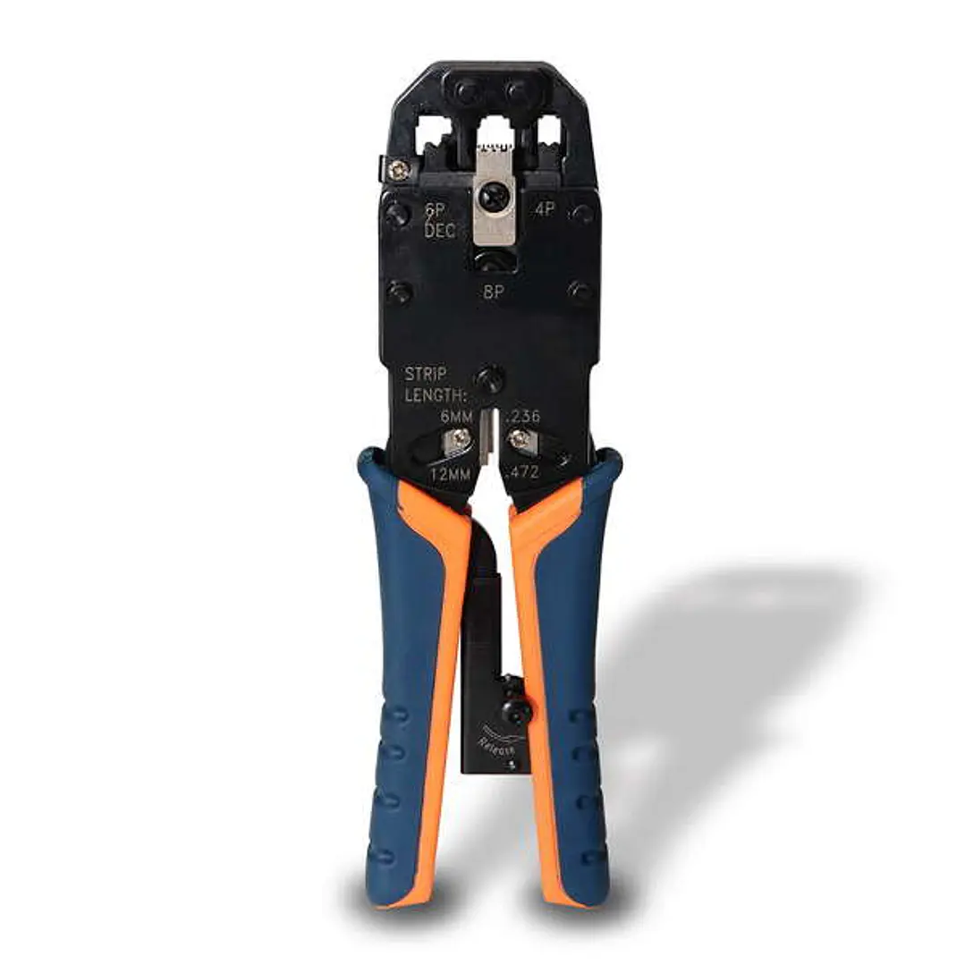 Aisens Tenaza Metalica de Crimpar RJ10/RJ11/RJ12/RJ45 de Carraca - Color Negro 1