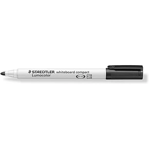 Staedtler Lumocolor 341 Marcador para Pizarra Blanca - Punta Biselada 1 - 2mm Aprox - Secado Rapido - Color Negro