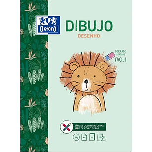 Oxford Dibujo Infantil/Ocio - Bloc Encolado A4 - Tapa Blanda/Contratapa Rigida - 20 Hojas 90gr