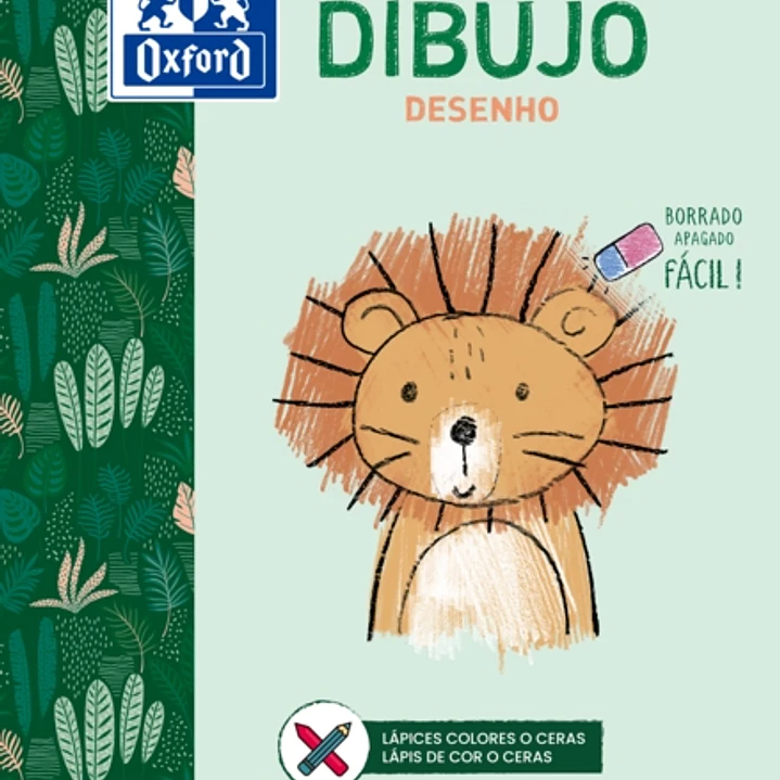 Oxford Dibujo Infantil/Ocio - Bloc Encolado A4 - Tapa Blanda/Contratapa Rigida - 20 Hojas 90gr 1
