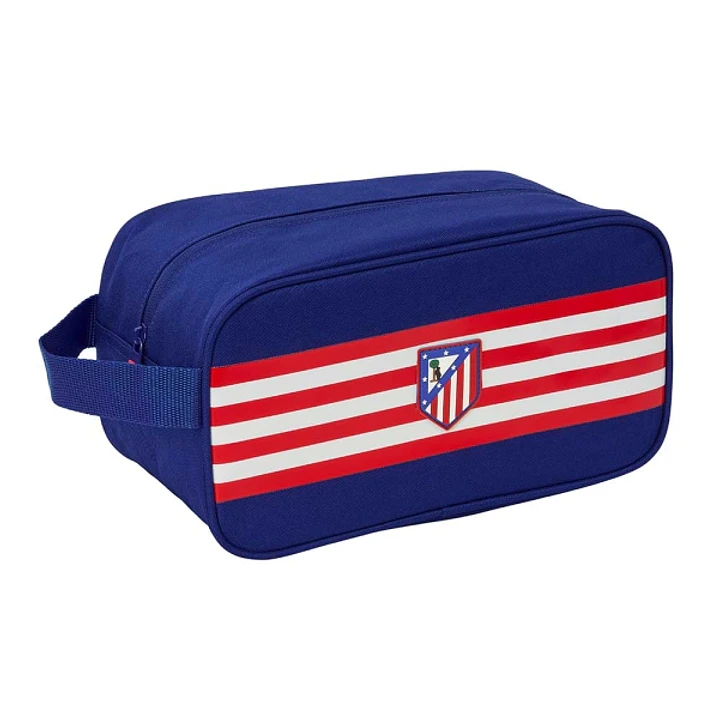 Safta Atletico de Madrid Zapatillero Mediano - Capacidad 6L - Asa de Mano Lateral - 29x15x14cm - Color Azul Marino 1