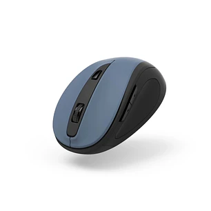 Hama Mw-400 V2 Raton Optico Inalambrico para Diestros 1600dpi - Ergonomico - 6 Botones - USB-A RF 2.4GHz - Rango 10m - 6.5x4.2x9.6cm - Color Azul y Ne