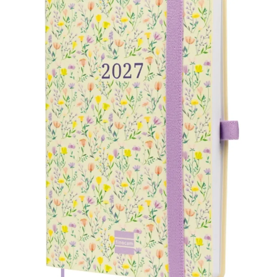 Finocam Capri Agenda de Tapa Blanda en Catalan - 16 Meses - Semana Vista Horizontal - Formato F4 - 118x168mm - Papel de 80g/m2 - Bolsillo Interior - C 1