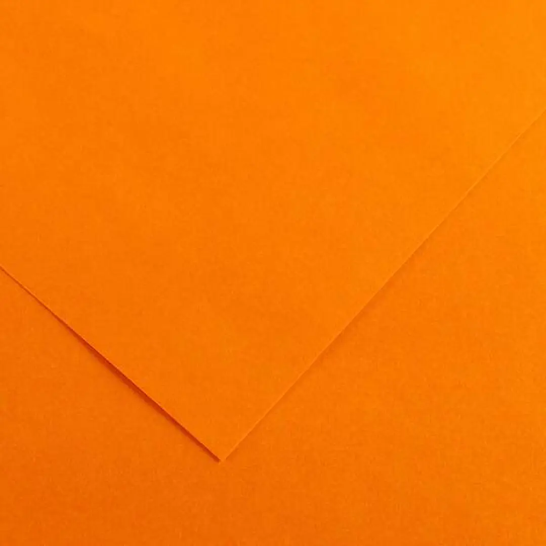 Canson Guarro Pack de 25 Cartulinas Iris de 185g - 50x65cm - Color Mandarina 1
