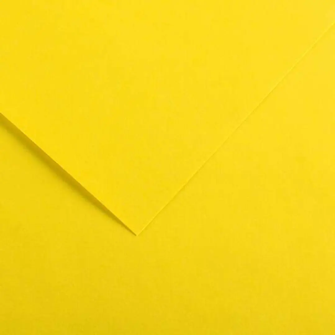 Canson Guarro Pack de 25 Cartulinas Iris de 185g - 50x65cm - Color Amarillo Canario 1