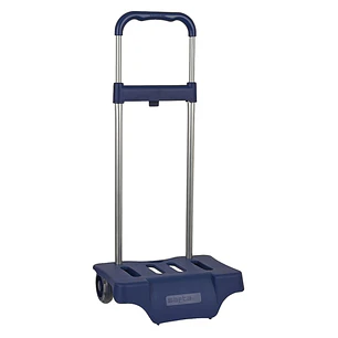 Safta Carro Portamochilas - Ruedas Silenciosas - Alta Capacidad - Facil Apertura - Resistente Estructura - Compacto Cerrado - 300x230x525mm - Color Az