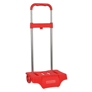Safta Carro Portamochilas - Acero Pintado - Ruedas Silenciosas - Compacto Cerrado - Extensible Altura - Variada - Facil de Transportar - 300x230x525mm