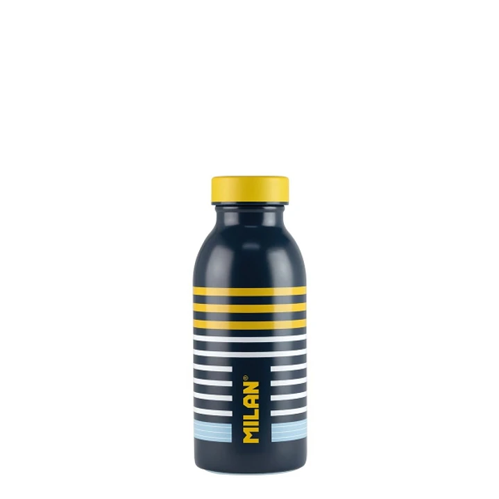 Milan Serie Especial Swims Botella Isotermica 0.35L - Doble Pared de Acero Inoxidable - Liquidos Calientes hasta 12h, Frios hasta 24h - Color Azul Mar 1