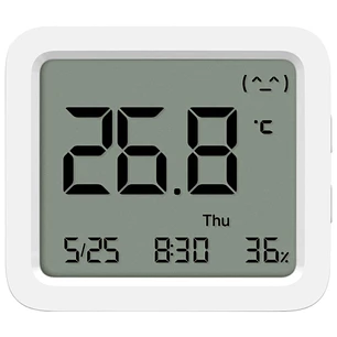 Xiaomi Mi Temperature and Humidity Monitor 3 Monitor de Temperatura y Humedad Bluetooth - Temperatura 0 a 60ºC y Humedad del 0% al 99% RH - Fecha y Ho