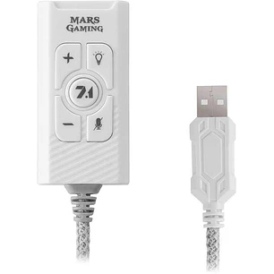 Mars Gaming MSC2W Tarjeta de Sonido Externa 7.1 USB - Jack 3.5mm Audio