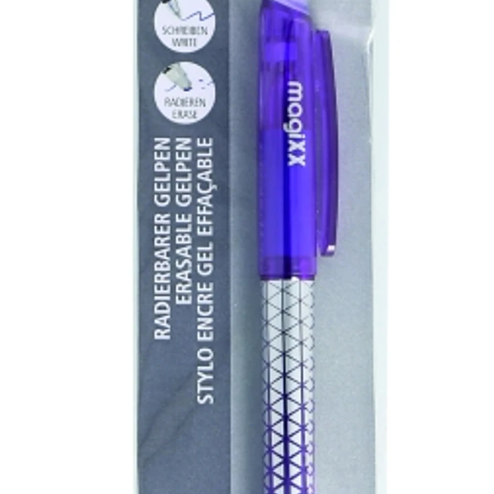 Online MagiXX Classic Boligrafo de Tinta Gel Borrable - Trazo de 0.7mm - Cartucho Reemplazable - Presentado en Blister - Uso Ambidiestro - Color Lila 1