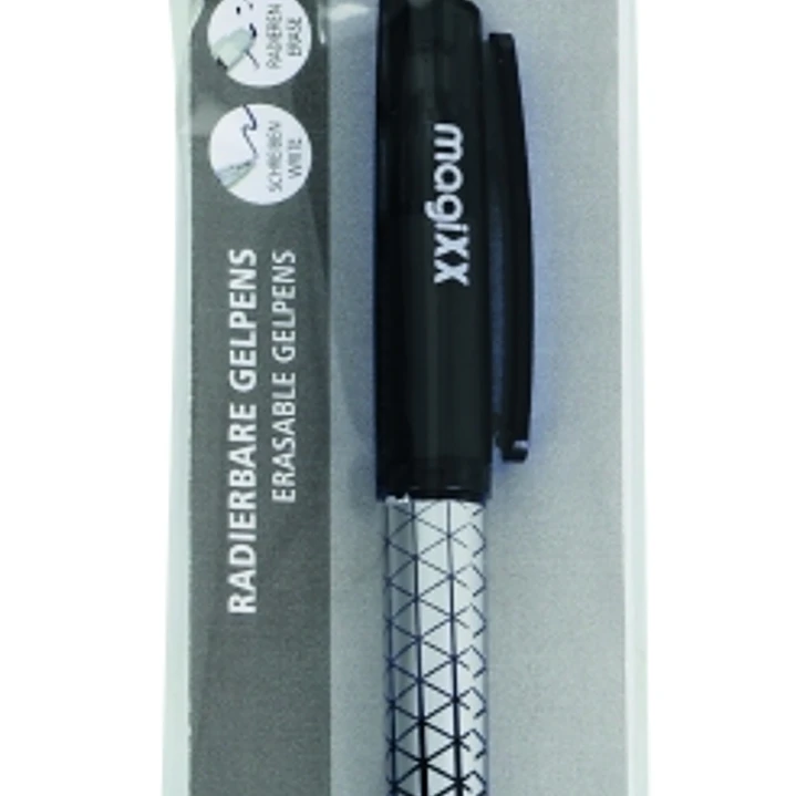 Online MagiXX Classic Boligrafo de Tinta Gel Borrable - Trazo de 0.7mm - Cartucho Reemplazable - Presentado en Blister - Uso Ambidiestro - Color Negro 1