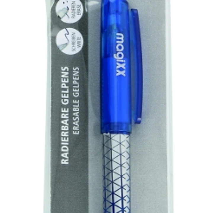 Online MagiXX Classic Boligrafo de Tinta Gel Borrable - Trazo de 0.7mm - Cartucho Reemplazable - Presentado en Blister - Uso Ambidiestro - Color Azul 1