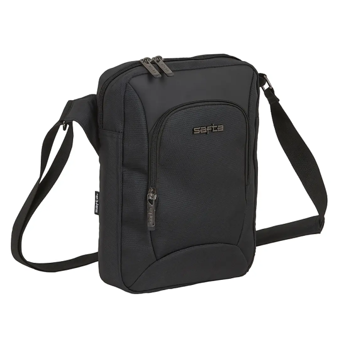 Safta Business Bandolera - Acolchado para Tablet - Tirador Doble - Bandolera Ajustable y Extraible - Hombrera Acolchada - 3.83L - 220x60x290mm - Color 1