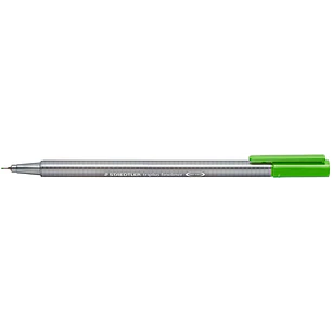 Staedtler Triplus Fineliner 334 Rotulador de Punta Fina - Trazo de 0.3mm - Tinta Base de Agua - Color Verde Claro
