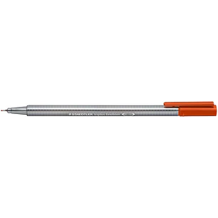 Staedtler Triplus Fineliner 334 Rotulador de Punta Fina - Trazo de 0.3mm - Tinta Base de Agua - Color Naranja Kalahari