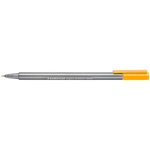 Staedtler Triplus Fineliner 334 Rotulador de Punta Fina - Trazo de 0.3mm - Tinta Base de Agua - Color Naranja Neon