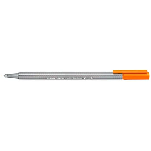 Staedtler Triplus Fineliner 334 Rotulador de Punta Fina - Trazo de 0.3mm - Tinta Base de Agua - Color Naranja
