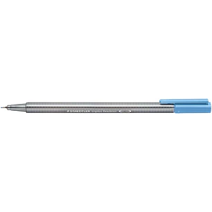 Staedtler Triplus Fineliner 334 Rotulador de Punta Fina - Trazo de 0.3mm - Tinta Base de Agua - Color Azul Cielo