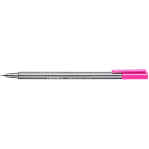 Staedtler Triplus Fineliner 334 Rotulador de Punta Fina - Trazo de 0.3mm - Tinta Base de Agua - Color Rosa Neon
