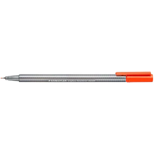 Staedtler Triplus Fineliner 334 Rotulador de Punta Fina - Trazo de 0.3mm - Tinta Base de Agua - Color Rojo Neon