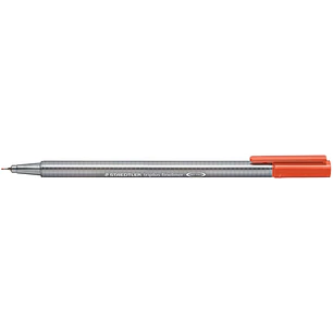 Staedtler Triplus Fineliner 334 Rotulador de Punta Fina - Trazo de 0.3mm - Tinta Base de Agua - Color Rojo Escarlata