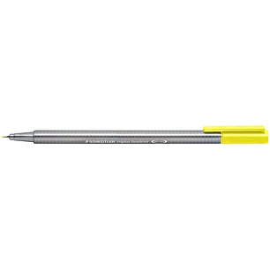 Staedtler Triplus Fineliner 334 Rotulador de Punta Fina - Trazo de 0.3mm - Tinta Base de Agua - Color Amarillo Claro