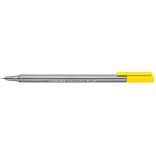 Staedtler Triplus Fineliner 334 Rotulador de Punta Fina - Trazo de 0.3mm - Tinta Base de Agua - Color Amarillo