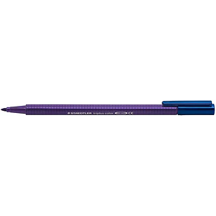 Staedtler Triplus Color 323 Rotulador de Punta Fina - Trazo 1mm Aprox - Tinta Base de Agua - Malva Oscuro